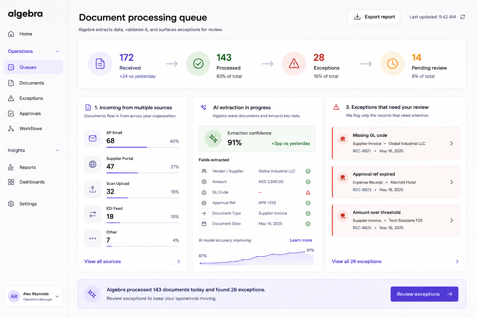 Back-office workflow screenshot 2