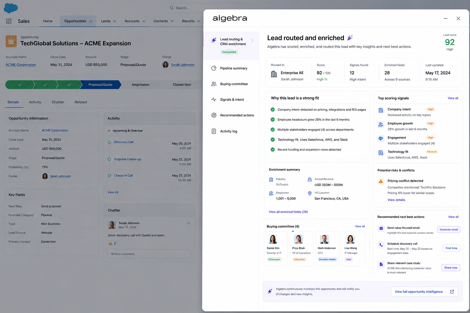 Sales ops workflow screenshot 1