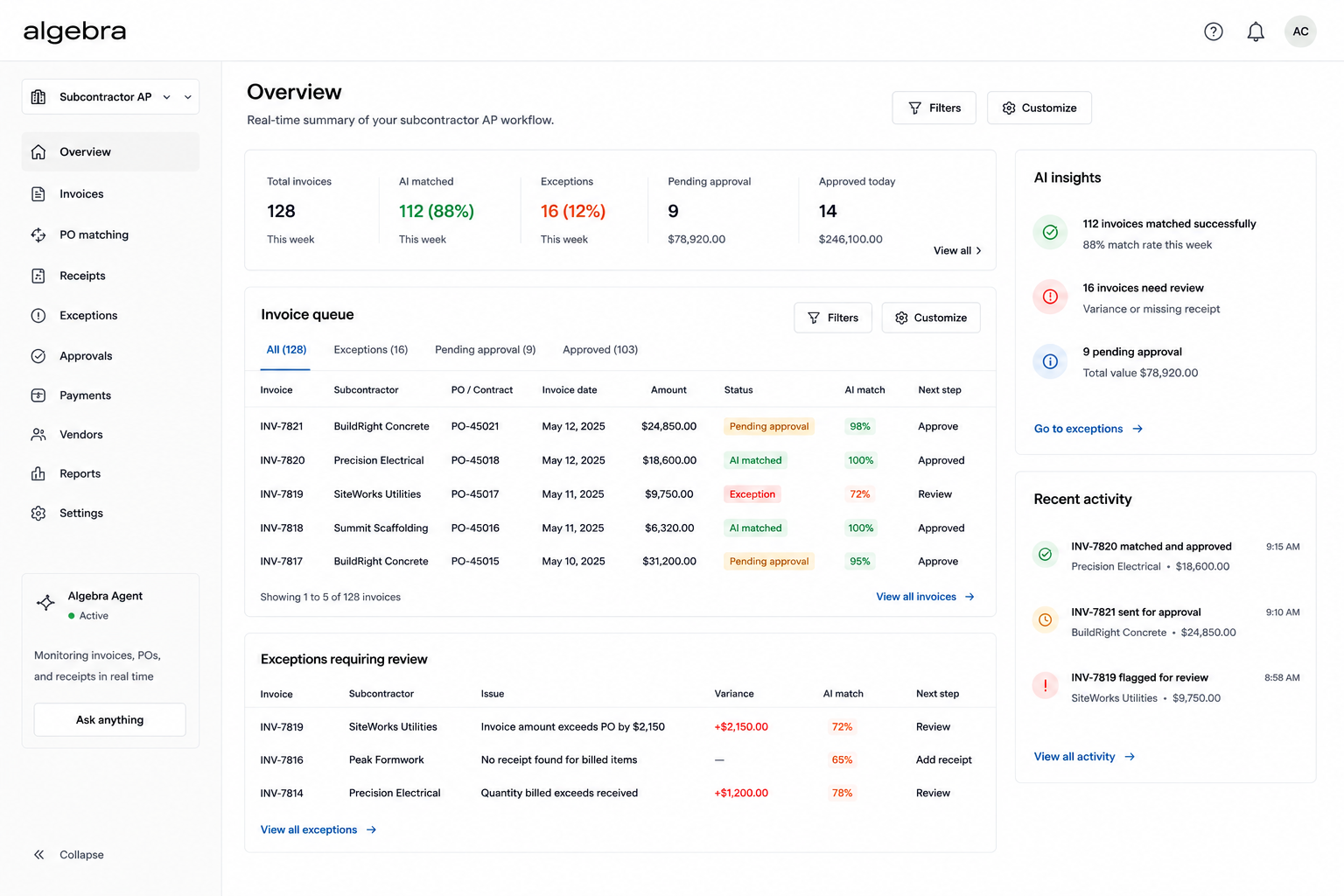 Construction workflow screenshot 1