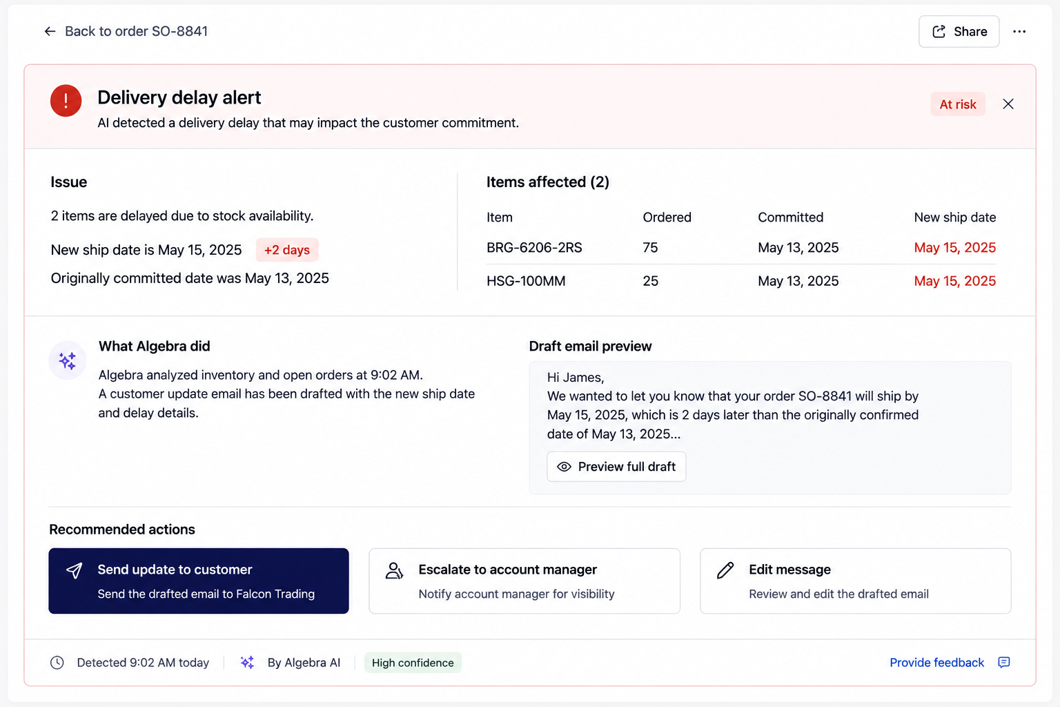 Retail workflow screenshot 2