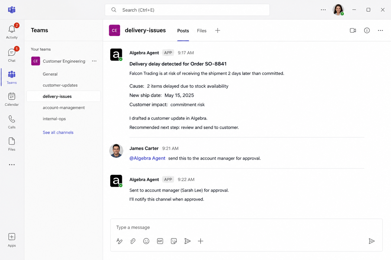 Retail workflow screenshot 3